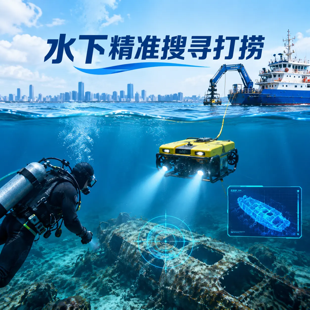 长宁水下精准搜寻打捞